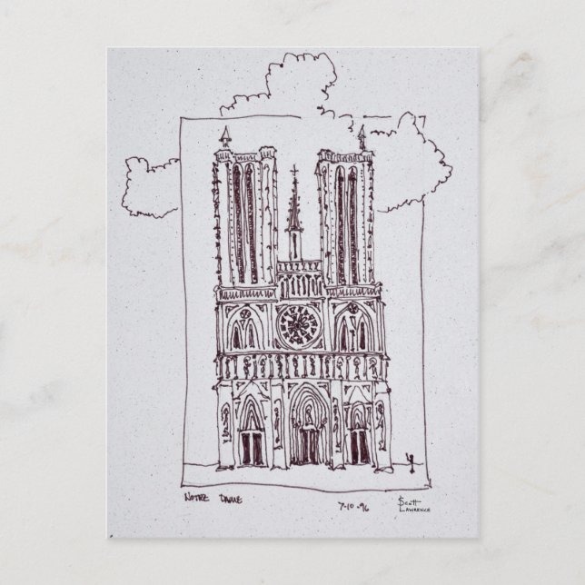 Carte Postale Cathédrale Notre-Dame de Paris | Ille de la Cite (Devant)