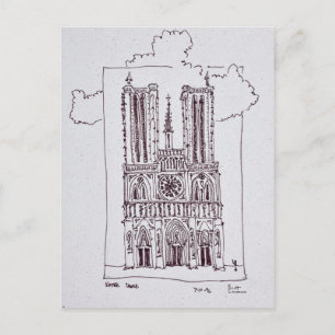 Carte Postale Cathédrale Notre-Dame de Paris Ille de la Cite