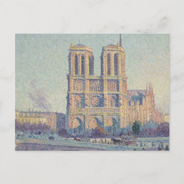 Carte Postale Cathédrale Notre Dame Paris France Peinture Classi (Devant)