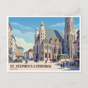 Carte Postale Cathédrale Saint-Étienne de Vienne Autriche