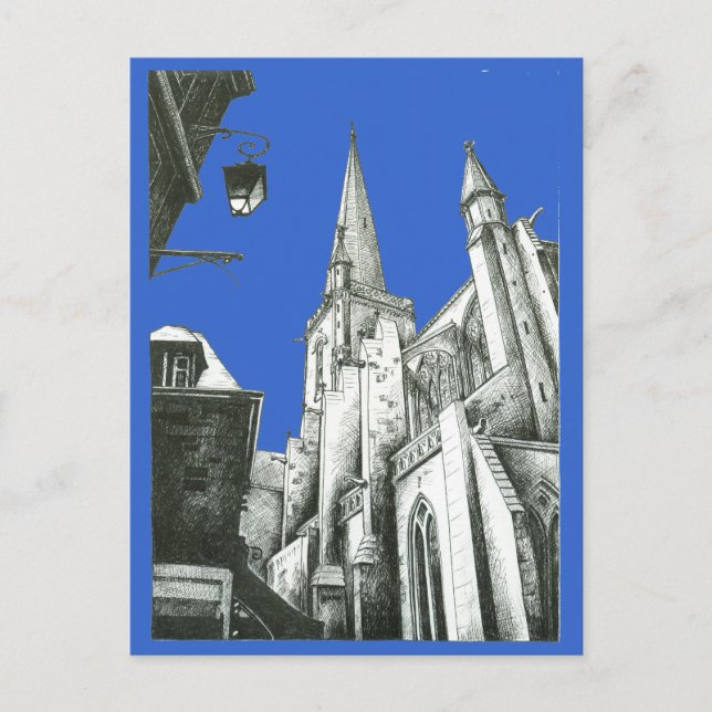 Carte Postale Cathédrale Saint-Malo (Devant)
