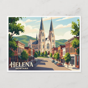 Carte Postale Cathédrale Sainte-Hélène Montana