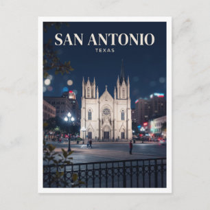 Carte Postale Cathédrale San Fernando et place principale la nui