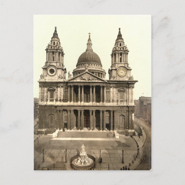 Carte Postale Cathédrale St Paul, Londres, Angleterre (Devant)