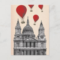 Cathédrale St Pauls et Ballons Red Hot Air