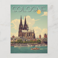Cathédrale vintage de Cologne Allemagne Voyage