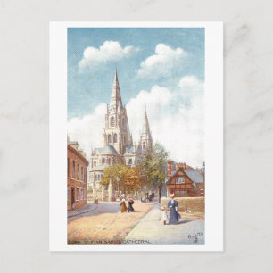 Carte Postale Cathédrale vintage de St. Finn Barr, Cork, Irlande