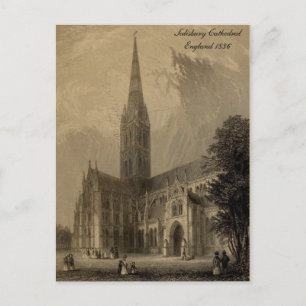 Carte Postale Cathédrales d'Angleterre Série : Salisbury 1836