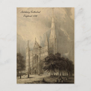 Carte Postale Cathédrales d'Angleterre Série : Salisbury 1836