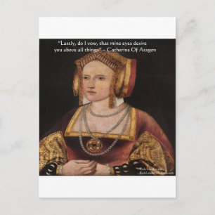 Carte Postale Catherine Of Aragon Love Quota Venin & Cards