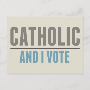 Carte Postale Catholic And I Vote