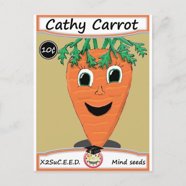 Carte Postale Cathy Carrot - Paquet de semences 1 (Devant)