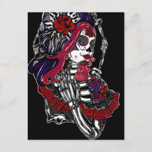 Carte Postale Catrina Day of the Dead