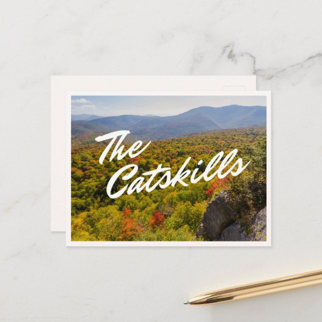 Carte Postale Catskill Mountains Upstate New York (Devant/Arrière en situation)