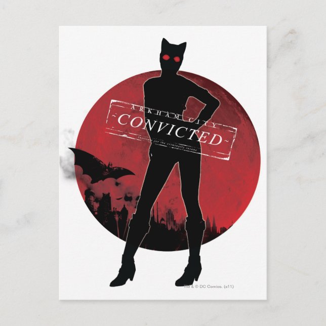 Carte Postale Catwoman condamnée White (Devant)