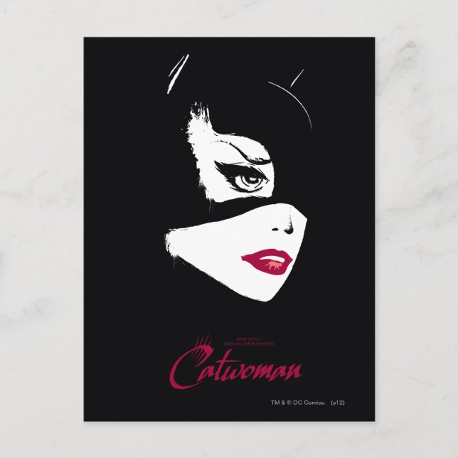 Carte Postale Catwoman neuf vies (Devant)