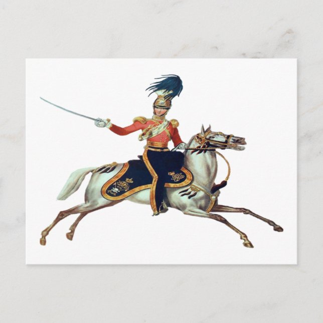 Carte Postale Cavalerie victorienne britannique (Devant)