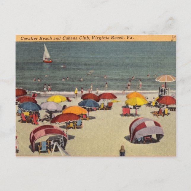 Carte Postale Cavalier Beach and Club, Virginia Beach, Va (Devant)