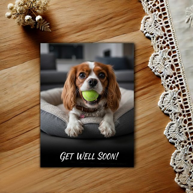 Carte Postale Cavalier King Charles Spaniel Adorable Prompt réta (Créateur téléchargé)