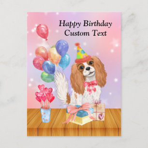 Carte Postale Cavalier King Charles Spaniel Blenheim Anniversair