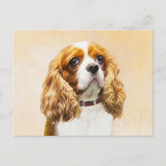 Carte Postale Cavalier King Charles Spaniel Peinture originale