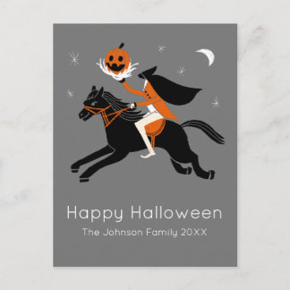 Carte Postale Cavalier sans tête halloween