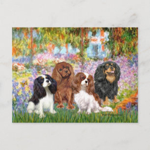 Carte Postale Cavaliers (4) - dans le jardin de Monet