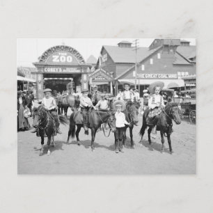 Carte Postale Cavaliers à Coney Island, 1904