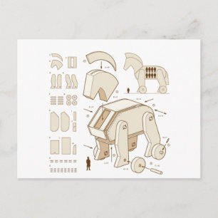 Carte Postale Cavalo de Troia