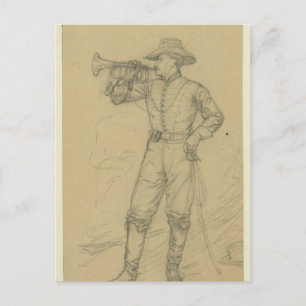 Carte Postale Cavalry Bugler
