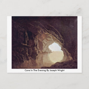 Carte Postale Cave Dans La Soirée Par Joseph Wright