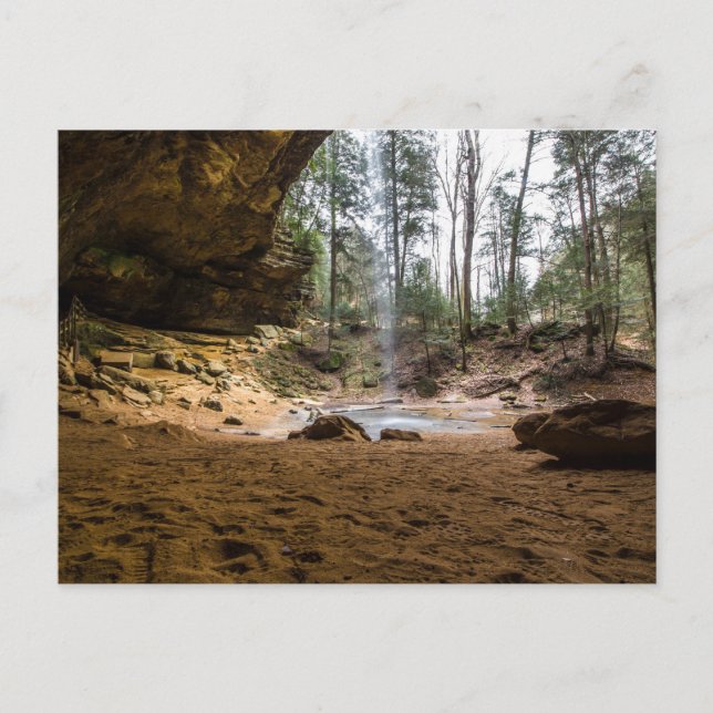 Carte Postale Cave de cendres, Hocking Hills State Park, Ohio (Devant)