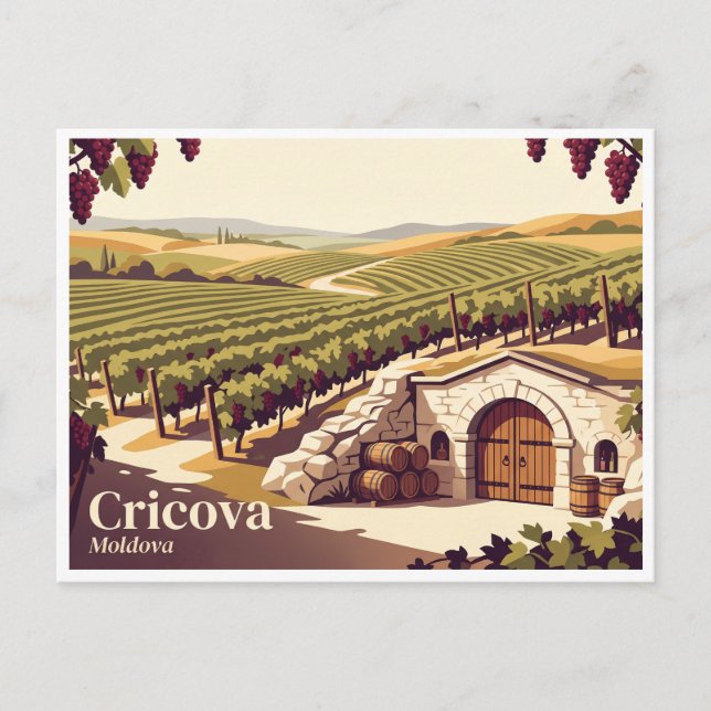 Carte Postale Cave de Cricova Moldavie (Devant)