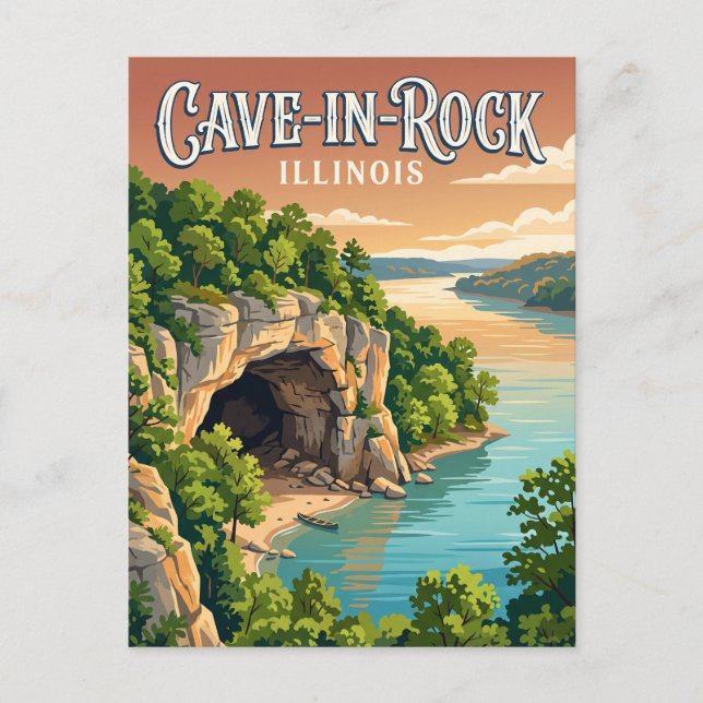 Carte Postale Cave-in-Rock Illinois (Devant)