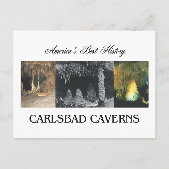 Carte Postale Cavernes ABH Carlsbad (Devant)
