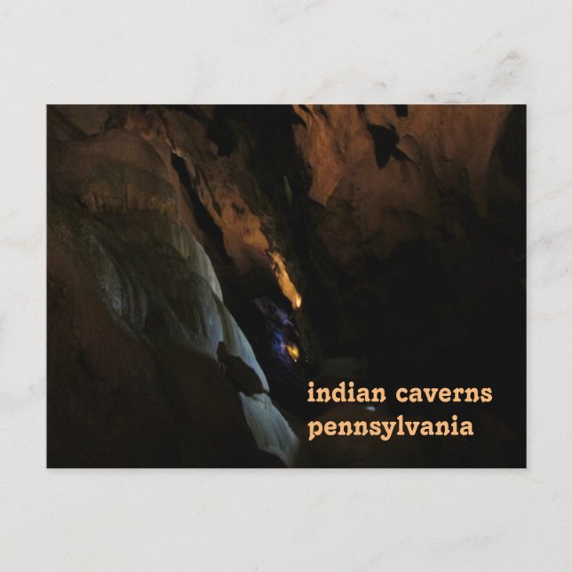 Carte Postale cavernes indiennes pennsylvanie (Devant)