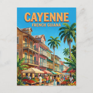 Carte Postale Cayenne, Guyane française France