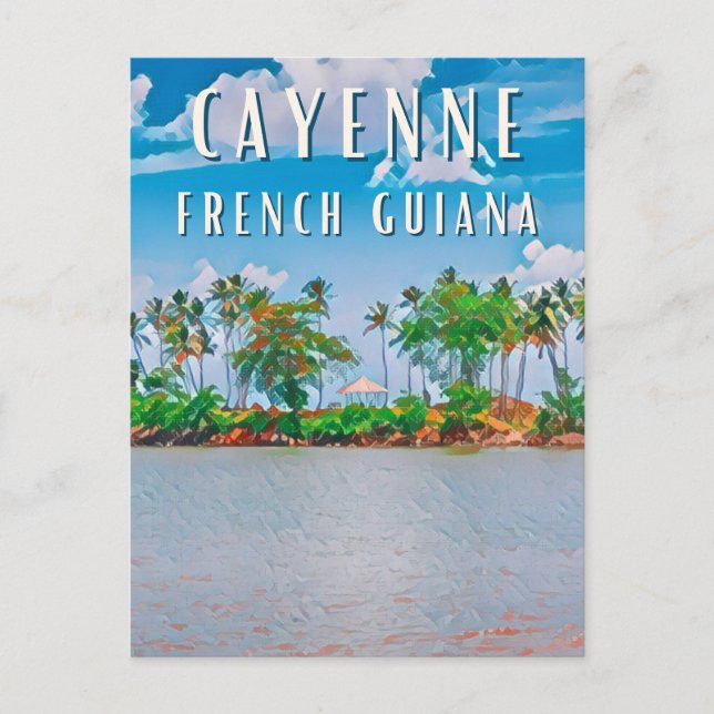 Carte Postale Cayenne, la porte d'entrée de la Guyane française (Devant)