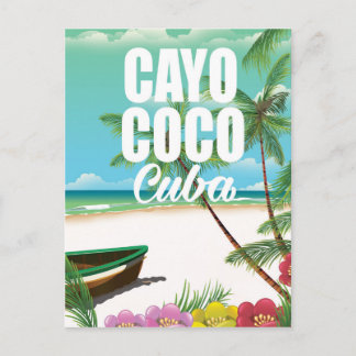 Carte Postale Cayo Coco affiche des vacances à Cuba