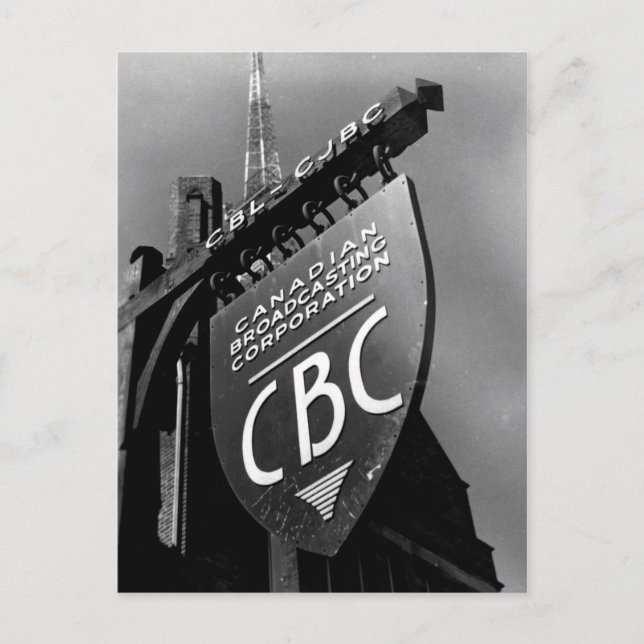 Carte Postale CBC Jarvis Street Sign (1940s) (Devant)