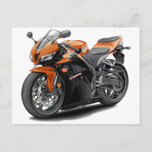 Carte Postale CBR 600 Orange-Black Bike