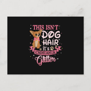 Carte Postale Ce Chien Coiffe Son Chihuahua Parties scintillant 