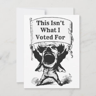 Carte Postale Ce n'est pas ce que j'ai voté