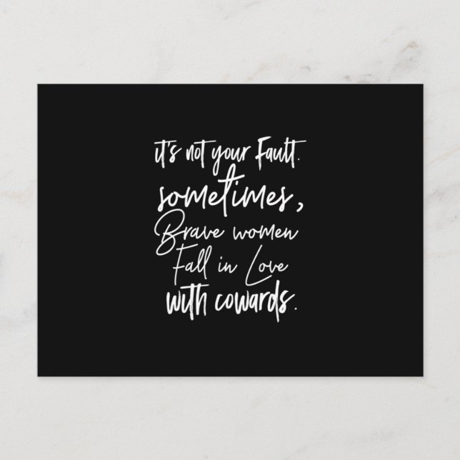 Carte Postale ce n'est pas de votre faute parfois les femmes cou (Devant)