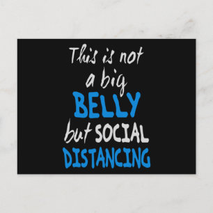 Carte Postale Ce n'est pas un gros ventre mais une distance soci