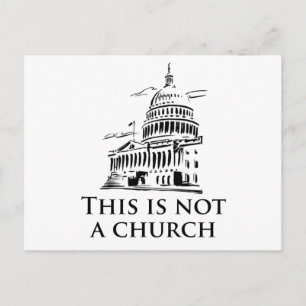 Carte Postale Ce n'est pas une église