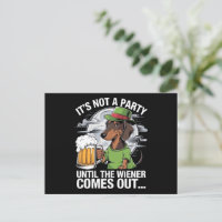Ce n'est pas une fête jusqu'à Dachshund Irish Beer
