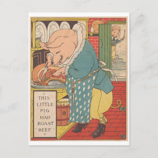 Carte Postale Ce petit porc shad roast beef 1879 (Devant)