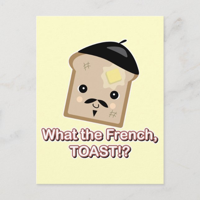 Carte Postale ce que le toast français (Devant)