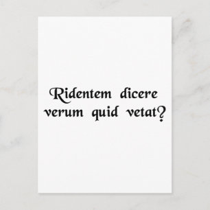 Carte Postale Ce qui interdit à un homme qui rit de dire la véri